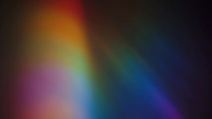 Wall Mural - softly diffused rainbow light beams gently shifting and pulsating in a mesmerizing, seamlessly loopi