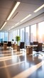 © kucing garong - Blurred modern office interior with city view