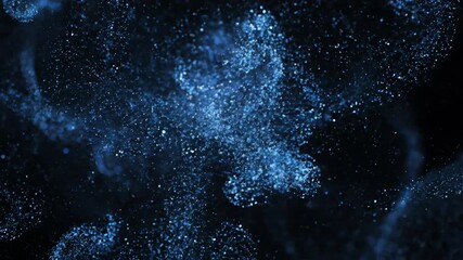 Wall Mural - softly glowing crystal particles swirling and creating subtle flares in an organic seamlessly loopin