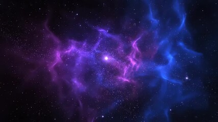 Wall Mural - Swirling Mists of Cosmic Light and Stardust, Seamlessly Looping Abstract Background digital, design, dynamic