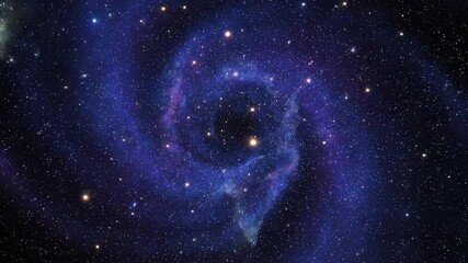 Wall Mural - swirling vortex of twinkling starlight and cosmic dust seamlessly looping motion background twinkle,