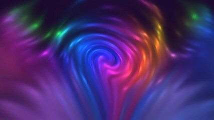 Wall Mural - vibrant psychedelic burst warping colors seamless abstract loop background colorful, futuristic, smo