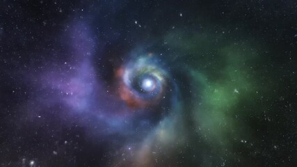 Wall Mural - Mesmerizing vortex of colorful cosmic dust, a seamlessly looping abstract deep space motion graphic abstract deep space, swirling, website
