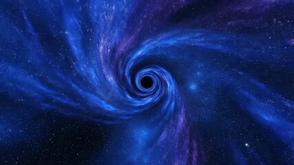 Wall Mural - a seamlessly looping video featuring an abstract time warp effect with swirling blue, purple, and si