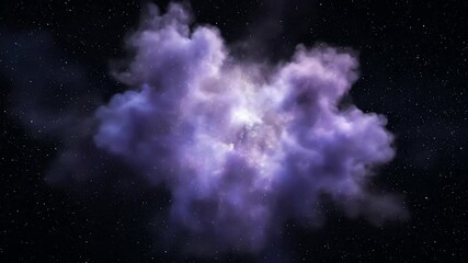 Wall Mural - abstract cosmic dust cloud gently drifting and expanding in a dark, infinite deep space environment,