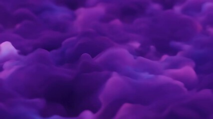 Wall Mural - abstract purple bio-luminescent clouds softly glow and undulate, forming a captivating and seamlessl