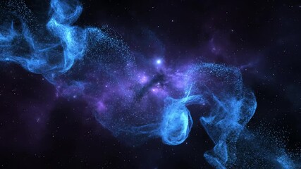 Wall Mural - abstract blue background, abstract blue background with particles