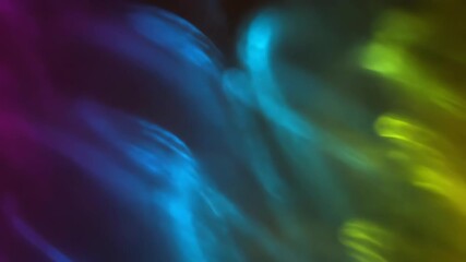 Wall Mural - seamlessly looping video depicting slow-motion light streaks in vibrant gradients, creating a painte