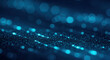 © Maeve - Abstract blue light trails and bokeh creating a futuristic digital landscape, symbolizing data flow, network connectivity, and high-speed information transfer
