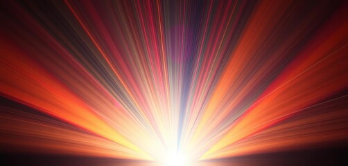 Wall Mural - Dynamic sunburst, radiating light rays creating vibrant background,  background,  energy