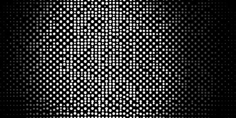 Wall Mural - Abstract monochrome halftone background with small dotted circles creating a textured backdrop pattern,  repeating,  simple