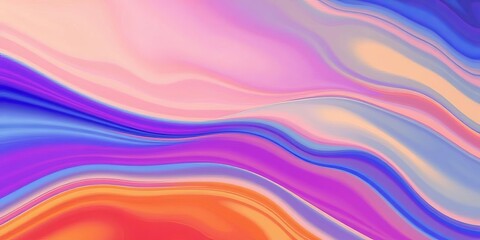 Wall Mural - Fluid, swirling gradient hues create a vibrant abstract backdrop, gradient,  transition