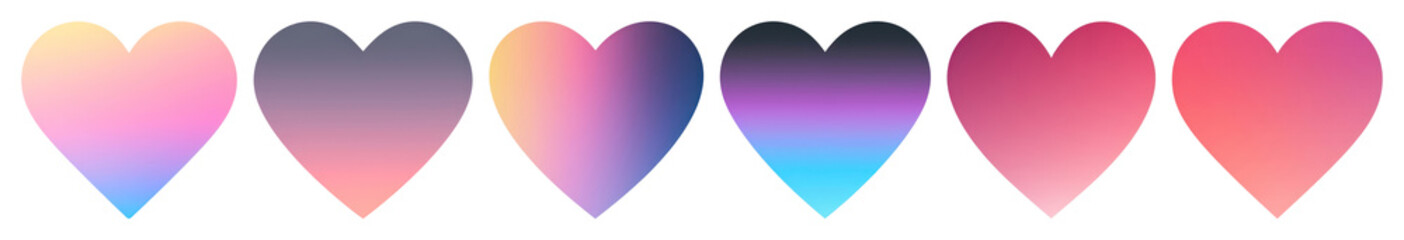 Wall Mural - PNG Heart abstract magenta circle transparent background.