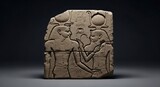 Ancient Egyptian Relief Carving of Couple.