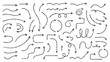 © PixMarket - Collection of hand drawn chalk textured arrows in various directions