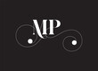 © MdMahadi - MP letter logo design on luxury background