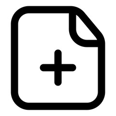 Wall Mural - folder outline icon set