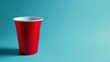 © Jannik - red solo cup on a blue background