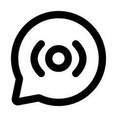 Wall Mural - chat outline icon set