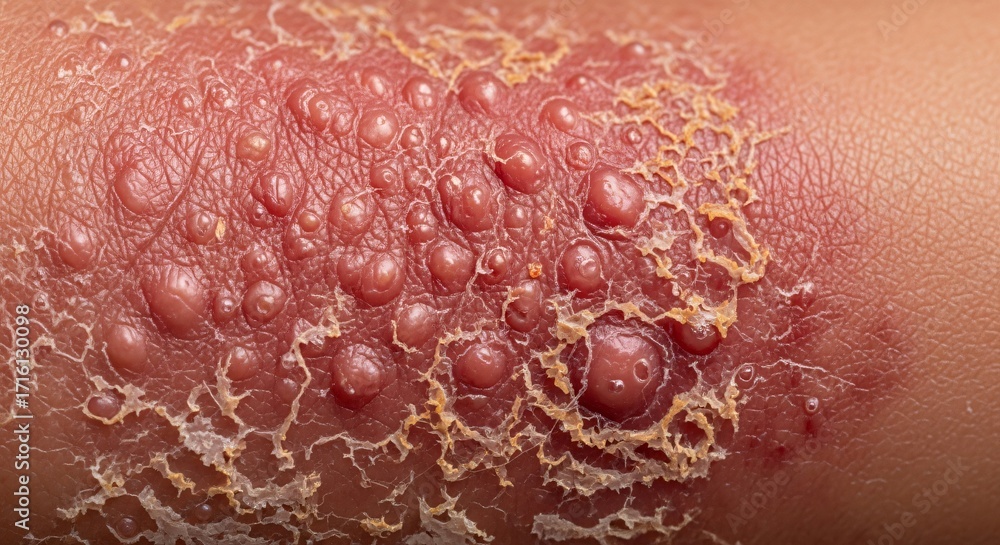 Post Infection Skin Rash Skin Infection Photograph Highlighting Severity of Irritation Redness ...