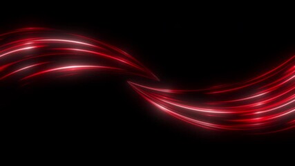Wall Mural -  beautiful red curve light element backgrounds animation
