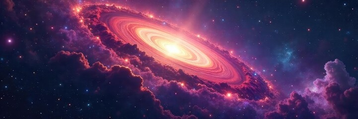 Wall Mural - Vast cosmic expanse, swirling nebulae, distant galaxies in breathtaking detail Explore the infinite wonders of the universe beyond our planet , starfield, black hole, discovery