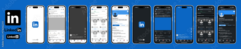 LinkedIn template 2025 update with new features mockups shown on iPhone ...