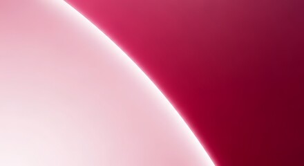 Canvas Print - vibrant pink and magenta gradient with a bright curved light edge image photo