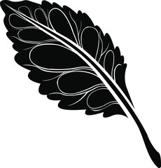 Single sunflower silhouette design on white background