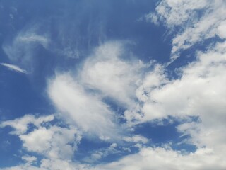Wall Mural - blue sky with clouds