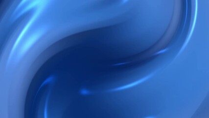 Wall Mural - soothing blue gradient background animation features smooth, swirling liquid motion. this seamless l