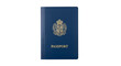 © Maicon - Passport document travel identification citizenship blue visa international identity official paper book transparent background