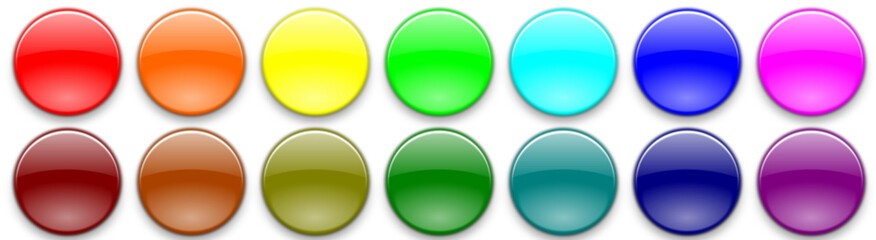 set of colorful easter eggs