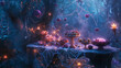 © Tatiana - Enchanted Halloween candy table in a mystical forest setting