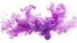 © kuuro - A swirl of purple smoke billowing against a white background. creating an ethereal and artistic effect. suitable for creative projects or abstract designs