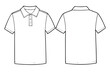 © LEAKAT - Polo shirt design template showing front and back views vector illustration