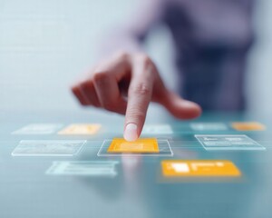 creative digital interface design with futuristic elements and intuitive layout