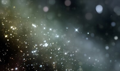 Wall Mural - sleek and elegant background for ppt, abstract dark star cluster