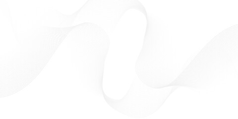 Wall Mural - vector wave digital white and gray blend futuristic technology flow tech transparent line stripe ene