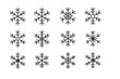 © Marcus - Set of simple linear snowflake icons, editable stroke, minimalistic winter design elements for cards, apps, banners, posts, vector cartoon illustration collection