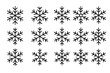 © Marcus - Simple linear icon of snowflakes, editable stroke, minimalistic winter design, vector cartoon illustration for cards, apps, banners, posts, holiday decoration elements