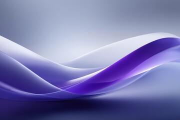 Wall Mural - Abstract background with elegant, fluid purple and white shapes, creating a sense of movement and depth with smooth lines and subtle gradients, perfect for modern design.