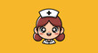 © gudangPIXEL - Cute cartoon nurse with a friendly smile and a white hat.