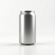 © Sayeda - 3D render of soda can mockup, metallic texture, isolated on white background, realistic lighting