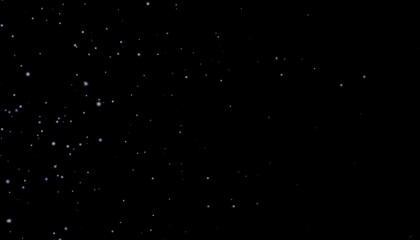 Wall Mural - Seamless Looping Twinkling White Stars Falling in Space
