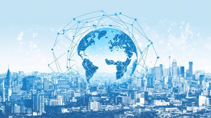 Global network cityscape