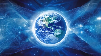 Earth planet digital art