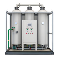 Nitrogen generator isolated on transparent background