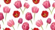© orch graphic - Floral pattern tulips