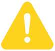© Мария Лесь-Лисецкая - Yellow Triangular Warning Sign With Exclamation Point Symbol Alerting Danger Ahead